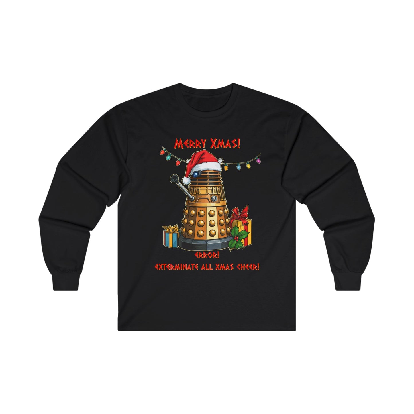 Very Confused Xmas Dalek Long Sleeve T-shirt