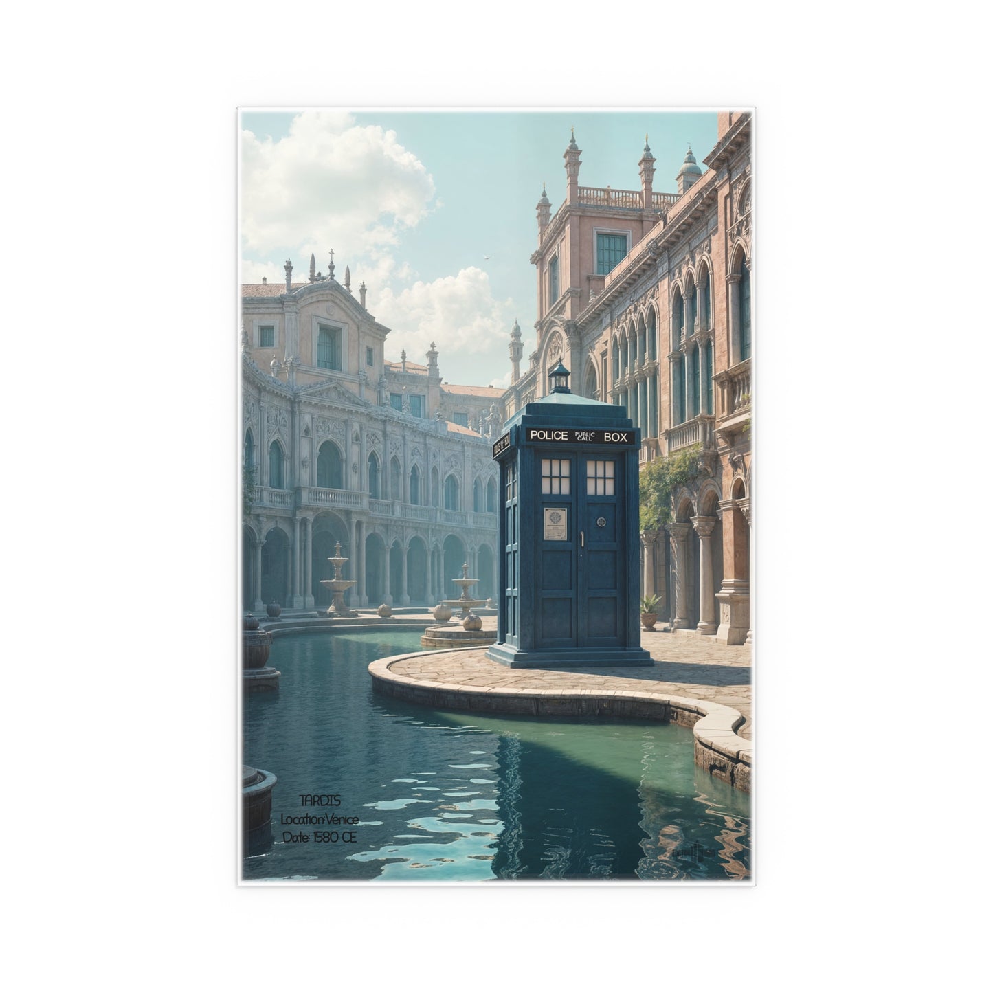 The TARDIS in history. TARDIS Location:Venice Date: 1580 CE