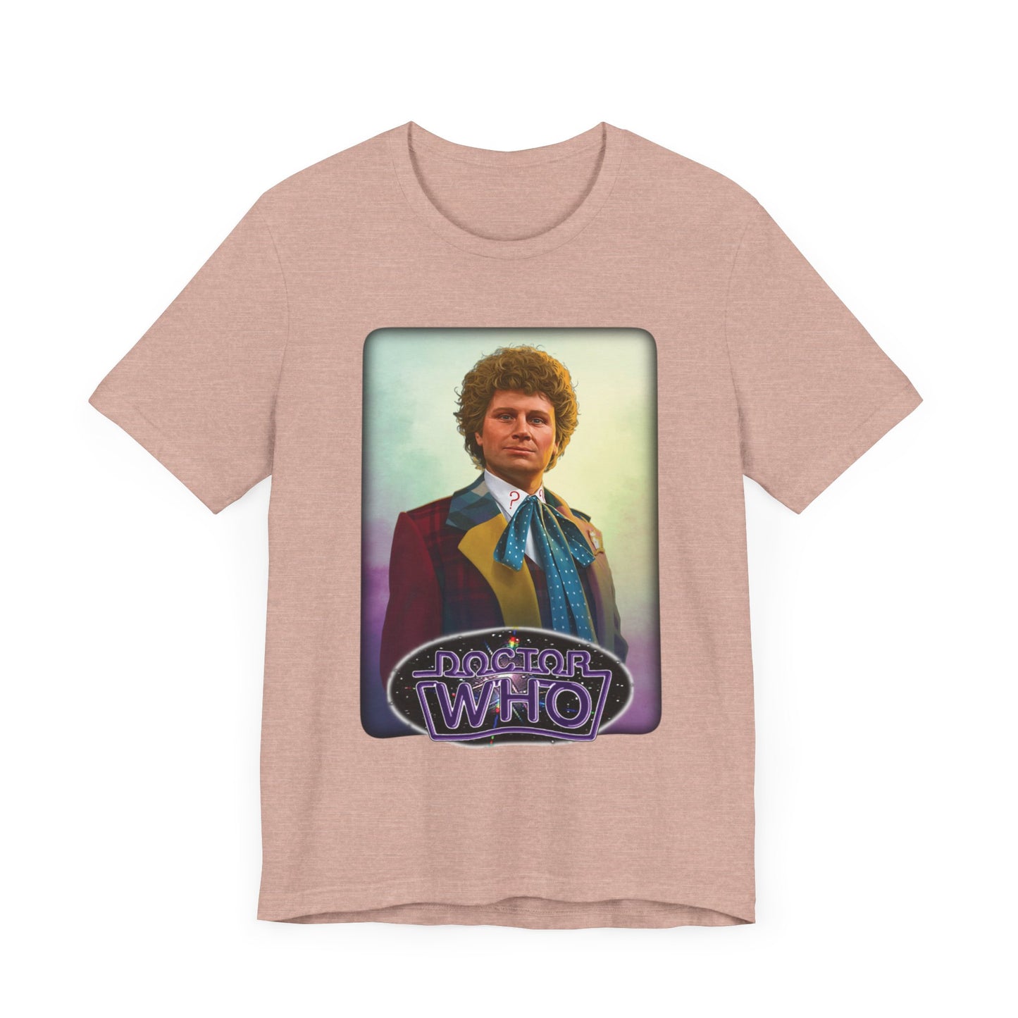 6th Doctor (Colin Baker) and Doctor Who logo.