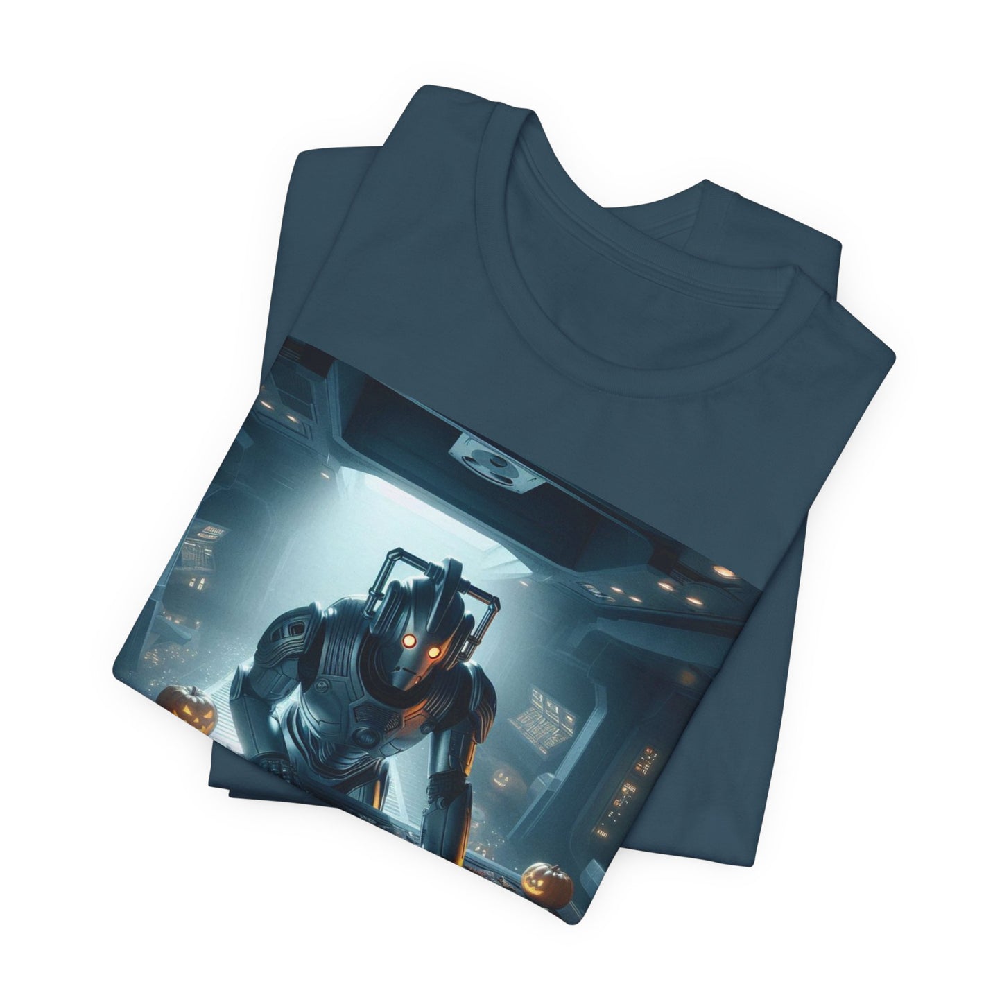 Happy Wholloween Cyberman counting candy T-shirt