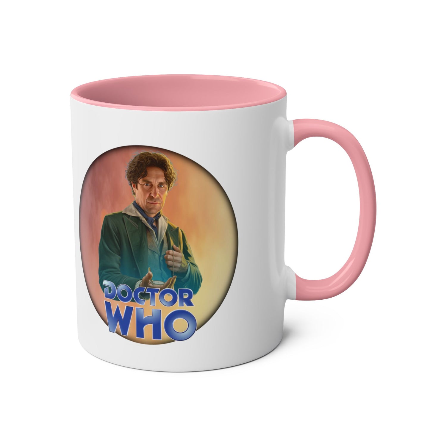 8th Doctor (Paul McGann) and Doctor Who logo mug