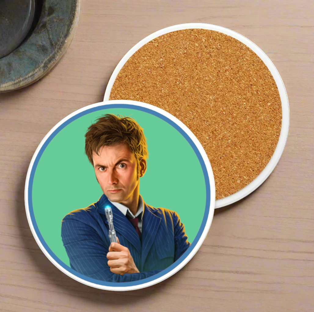 10th Doctor Ceramic Coaster Collection