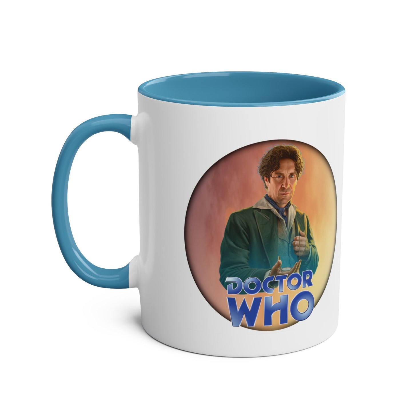 8th Doctor (Paul McGann) and Doctor Who logo mug