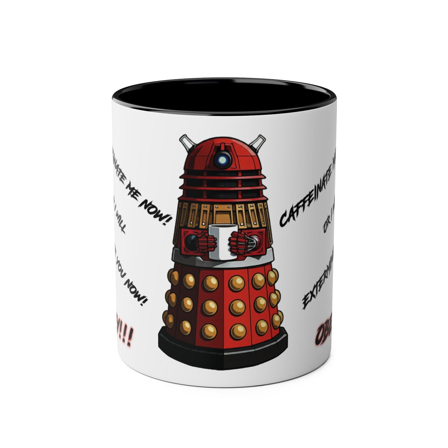 Dalek No.13 CAFFEINATE! Coffee Mug Collection.