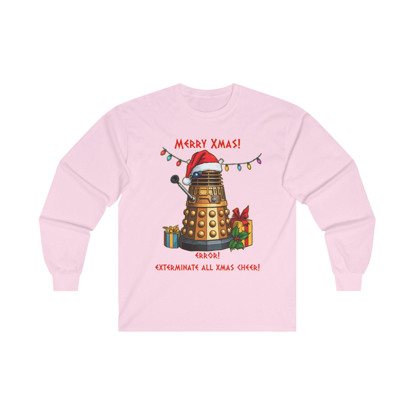 Very Confused Xmas Dalek Long Sleeve T-shirt