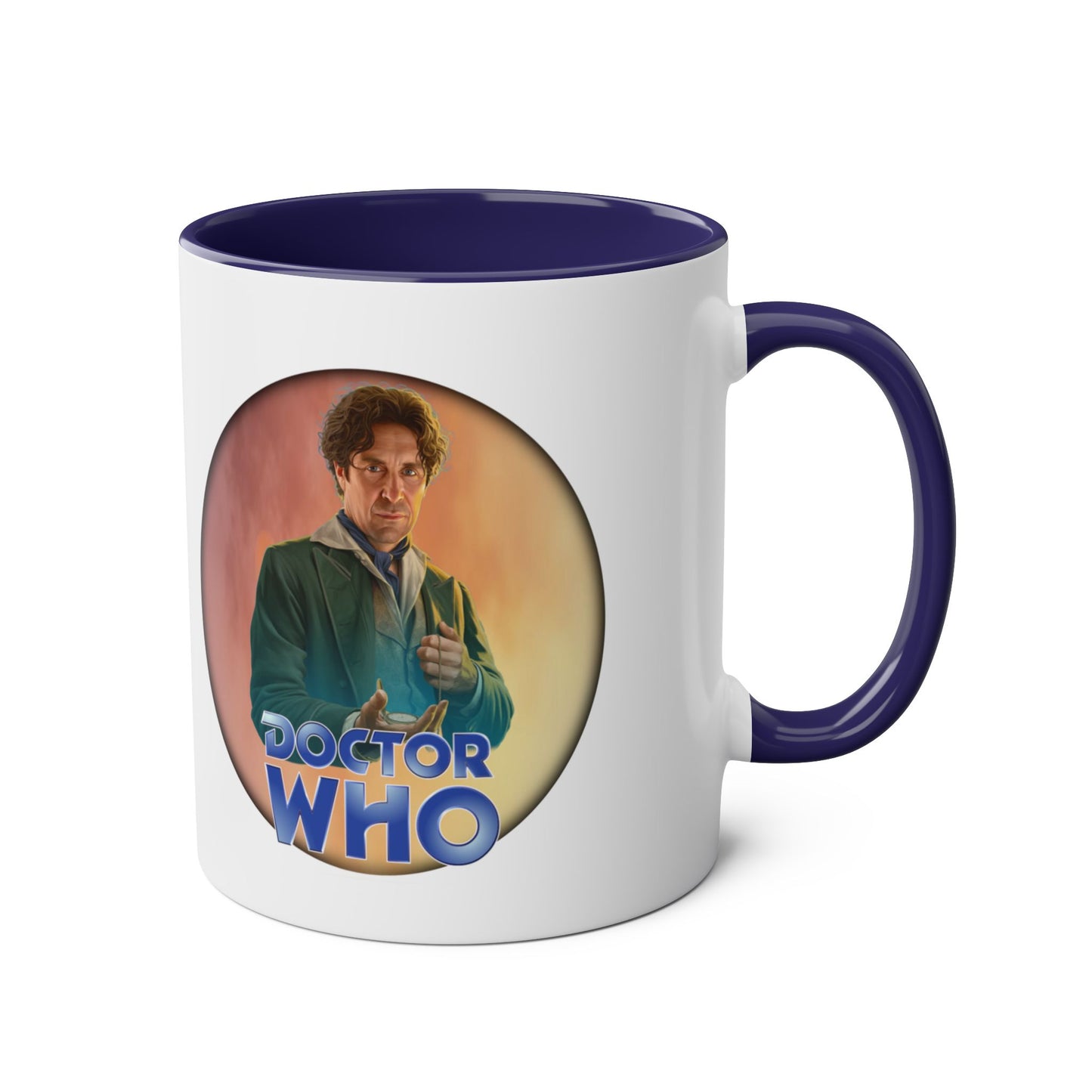 8th Doctor (Paul McGann) and Doctor Who logo mug