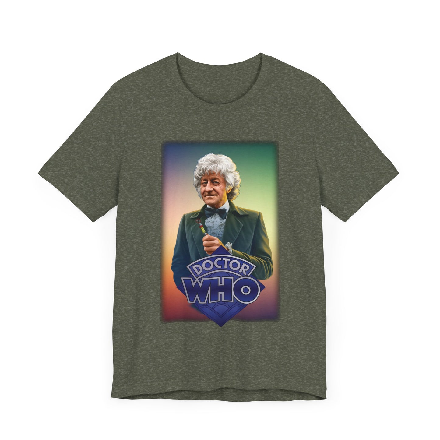 3rd Doctor (John Pertwee) and Doctor Who logo.