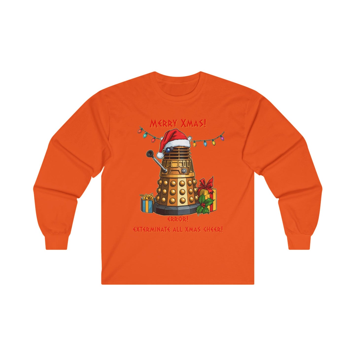 Very Confused Xmas Dalek Long Sleeve T-shirt