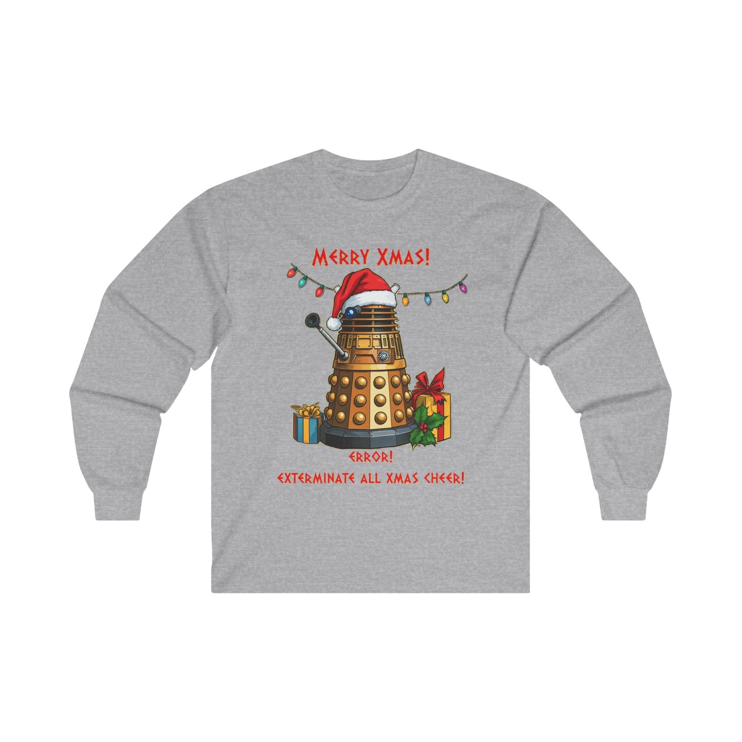 Very Confused Xmas Dalek Long Sleeve T-shirt