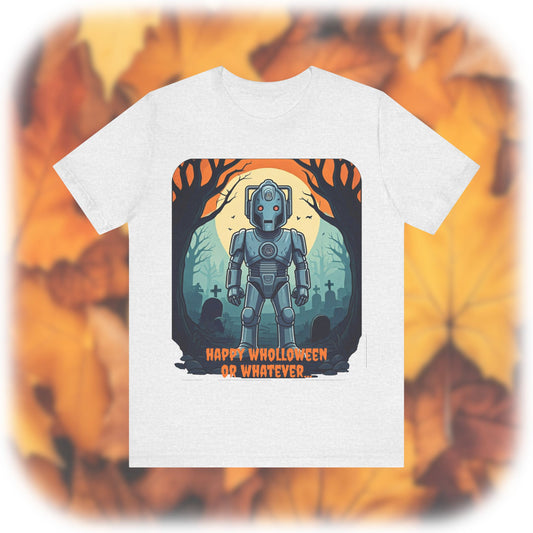 Cyber Teen with a Wholloween attitude Wholloween T-shirt with gravestones*