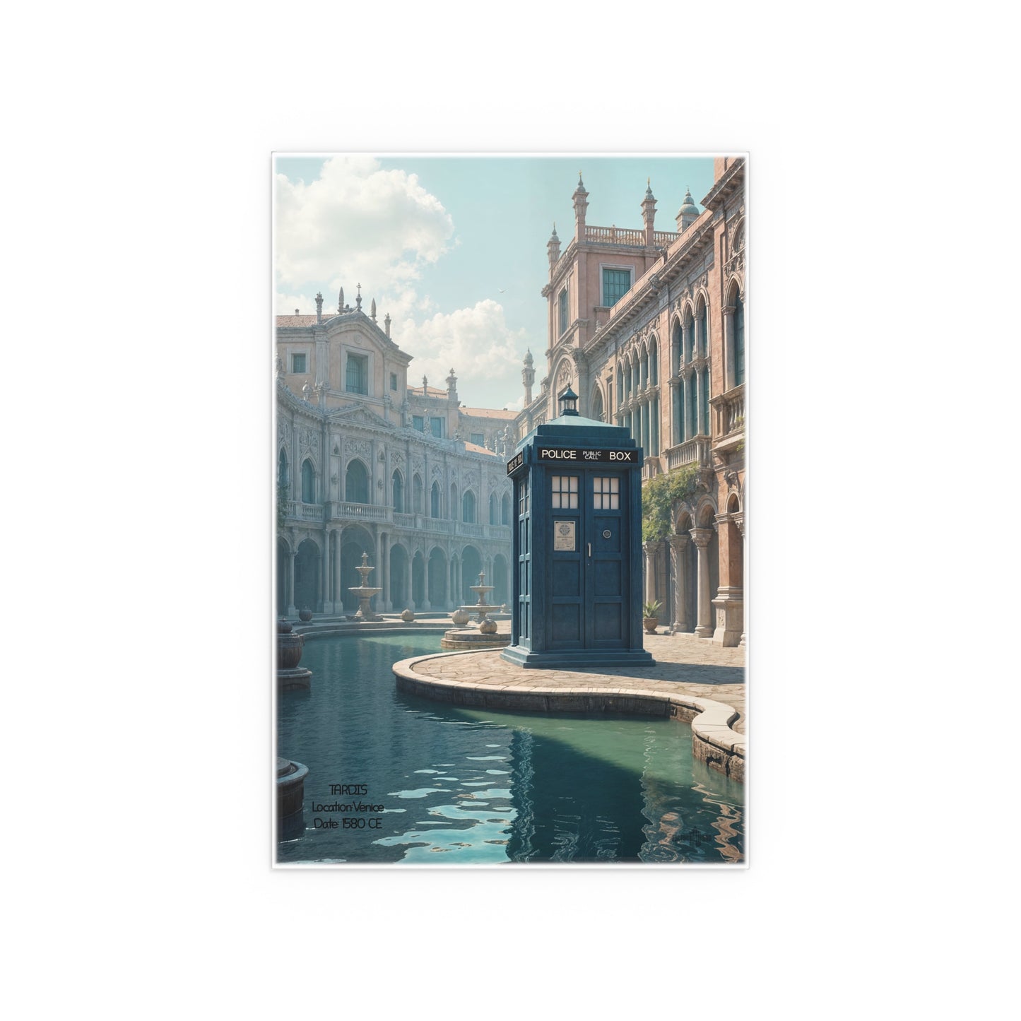 The TARDIS in history. TARDIS Location:Venice Date: 1580 CE