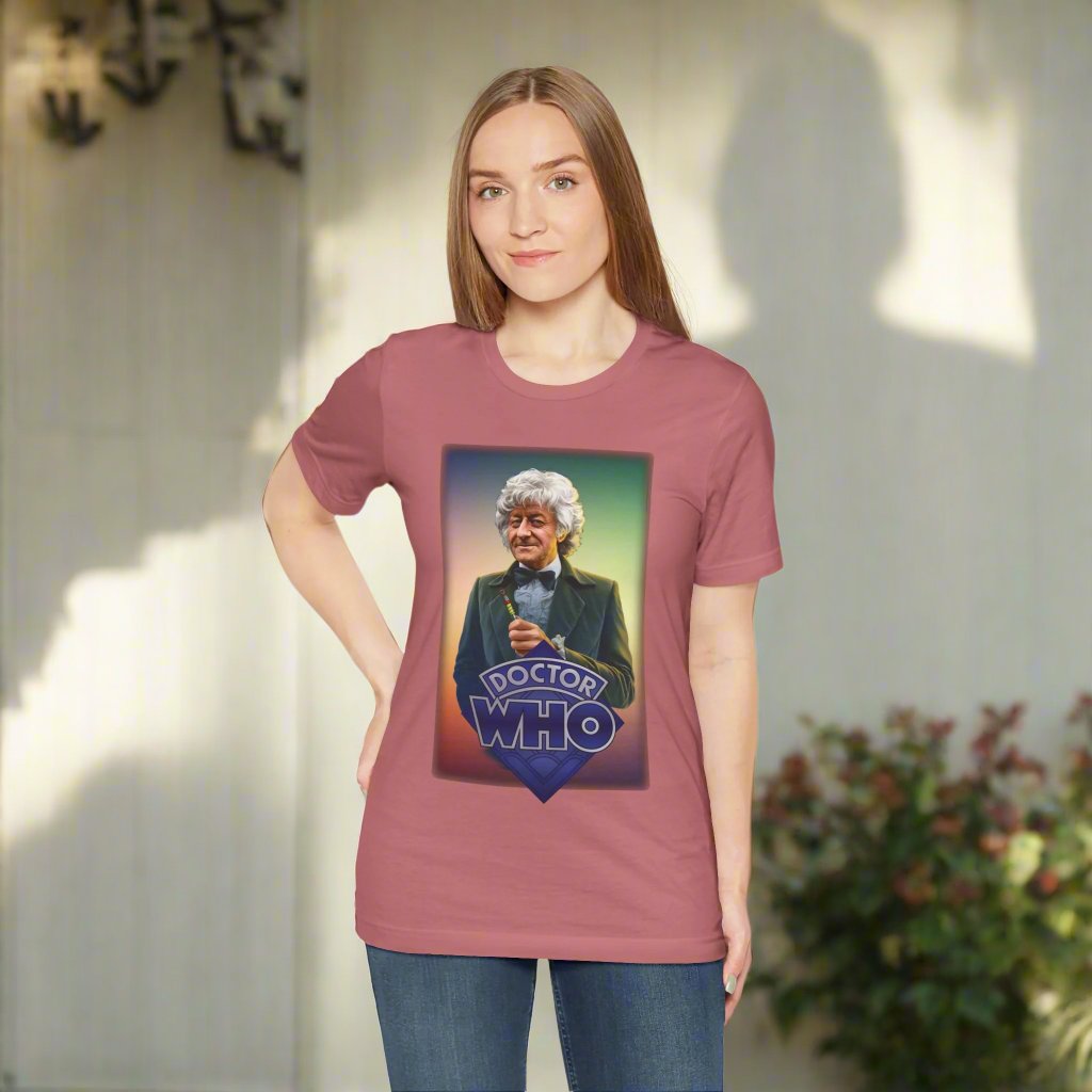 3rd Doctor (John Pertwee) and Doctor Who logo.