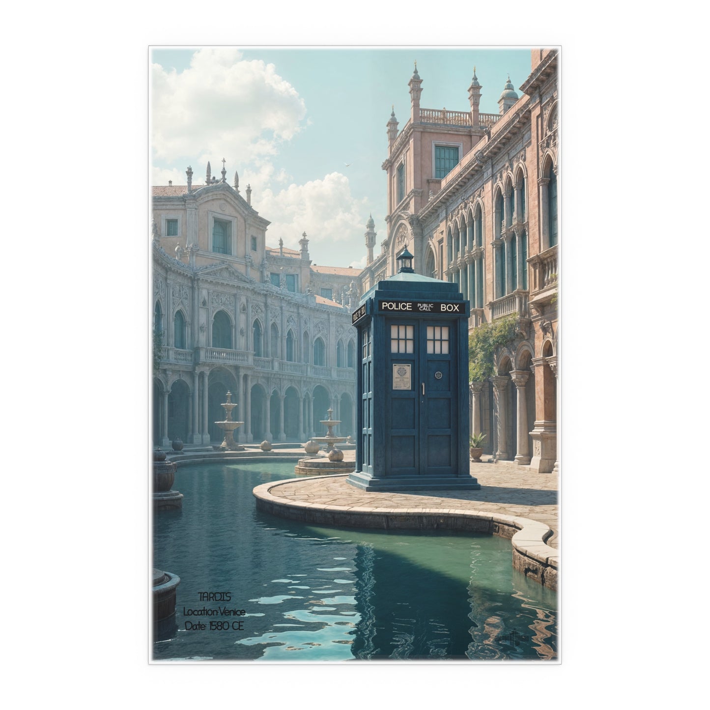 The TARDIS in history. TARDIS Location:Venice Date: 1580 CE