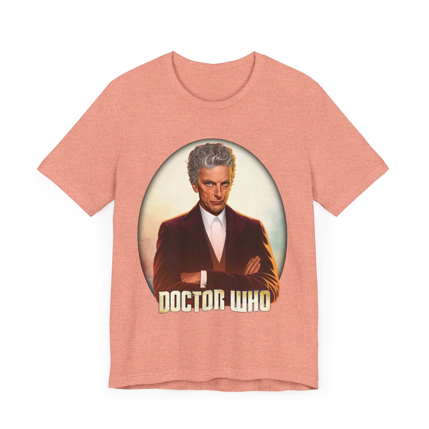 12th Doctor (Peter Capaldi) and Doctor Who logo.