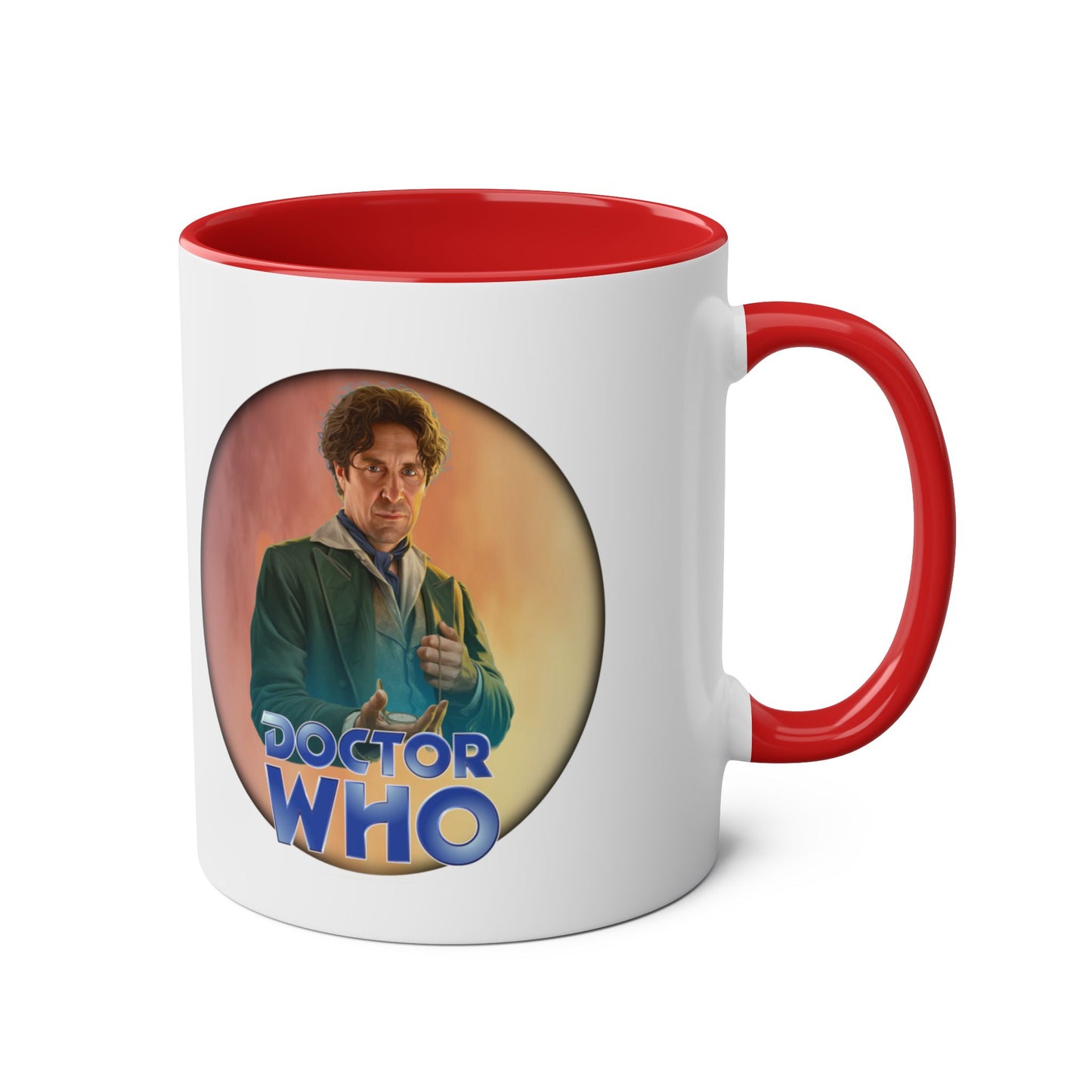 8th Doctor (Paul McGann) and Doctor Who logo mug