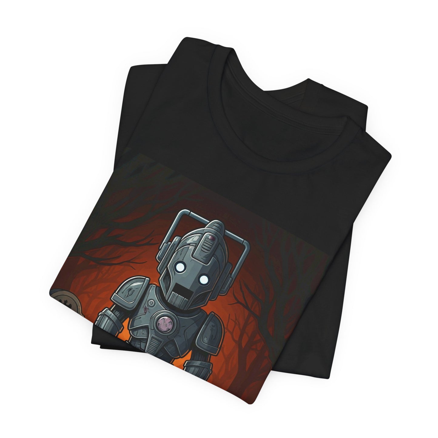 Slightly bigger Cute Cyber Kid Wholloween T-shirt with pumpkins*