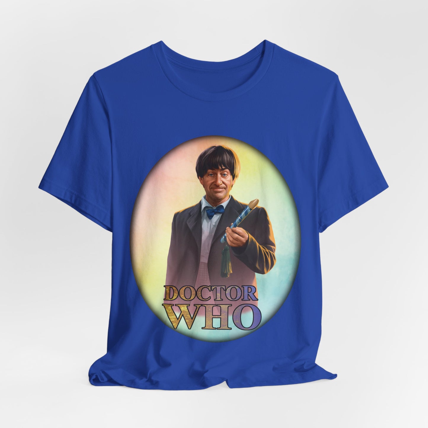 2nd Doctor (Patrick Troughton) and Doctor Who logo.