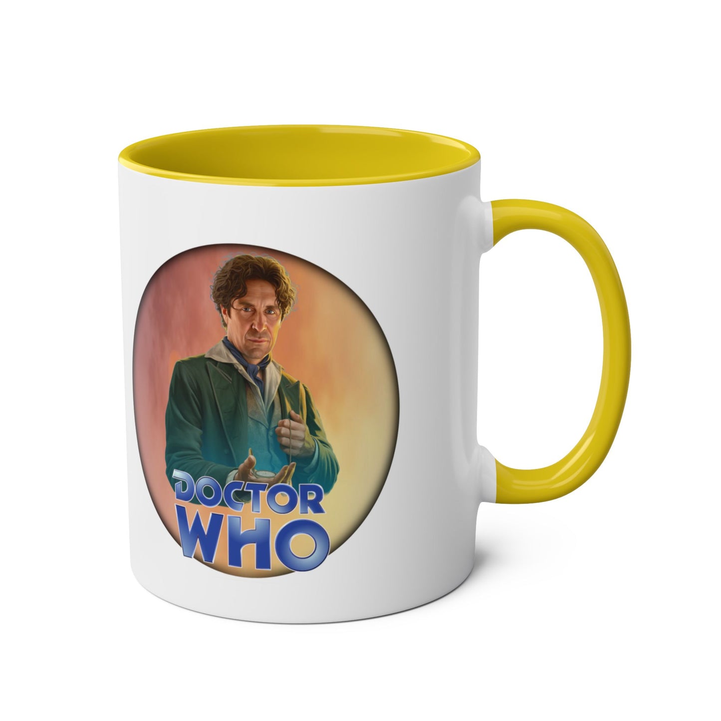 8th Doctor (Paul McGann) and Doctor Who logo mug