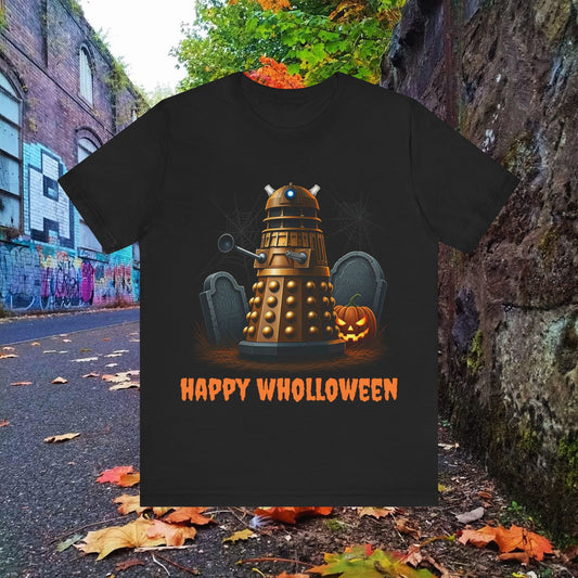 Happy Wholloween Dalek in a graveyard, I know, I know... T-shirt