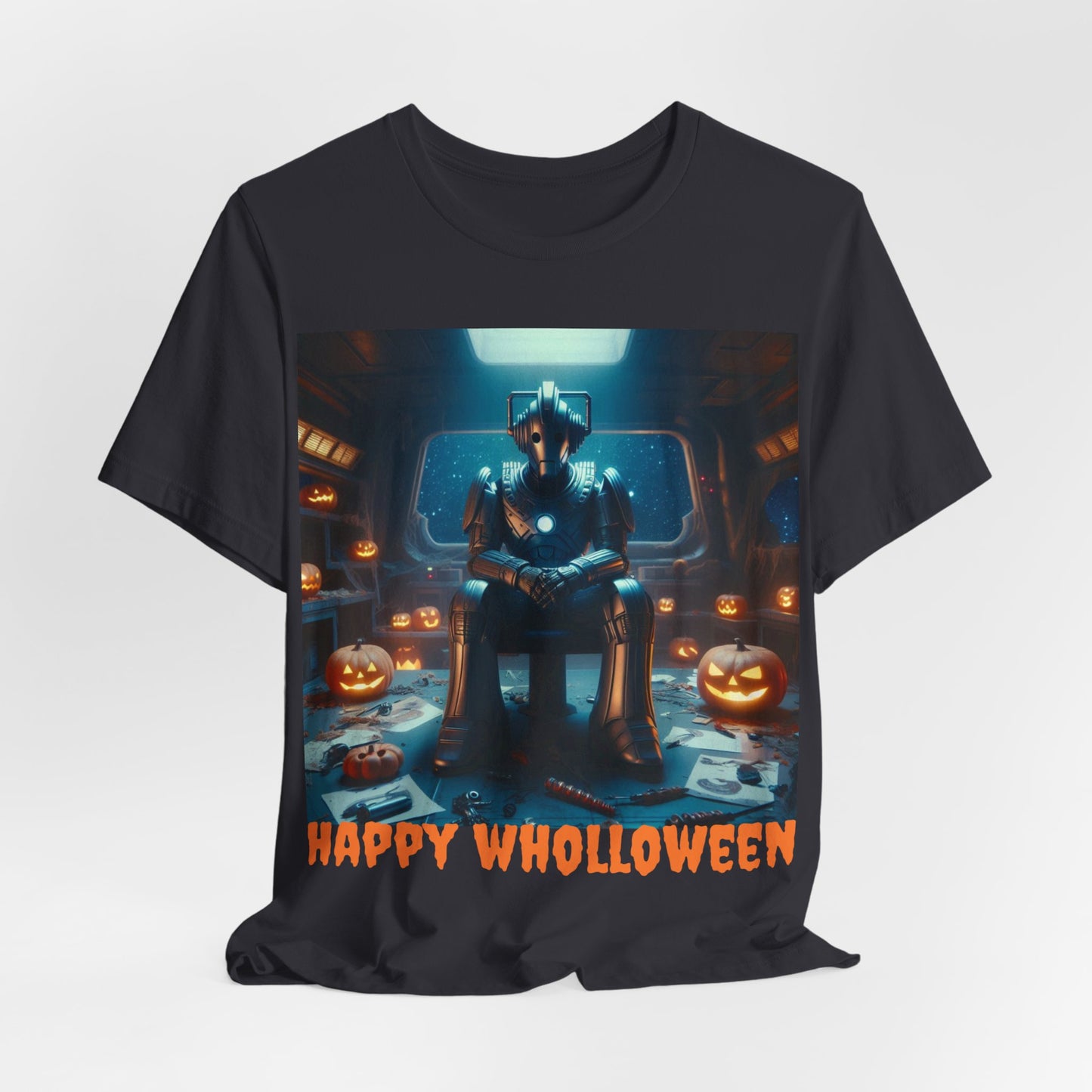 Happy Wholloween Cyberman with no candy T-shirt