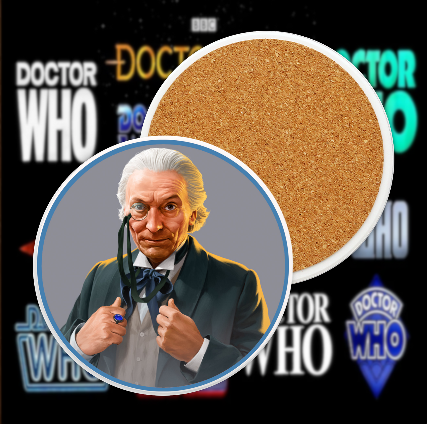 1st Doctor Ceramic Coaster Collection