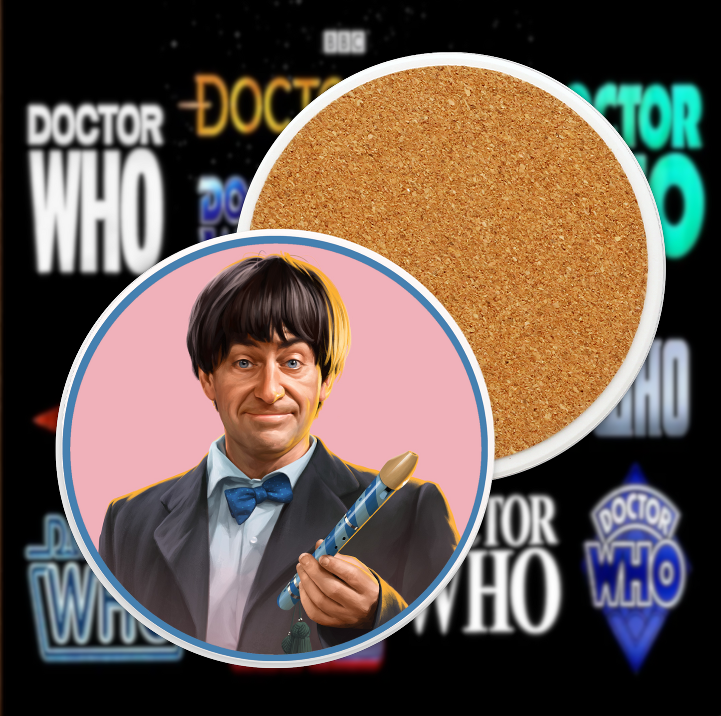 2nd Doctor Ceramic Coaster Collection