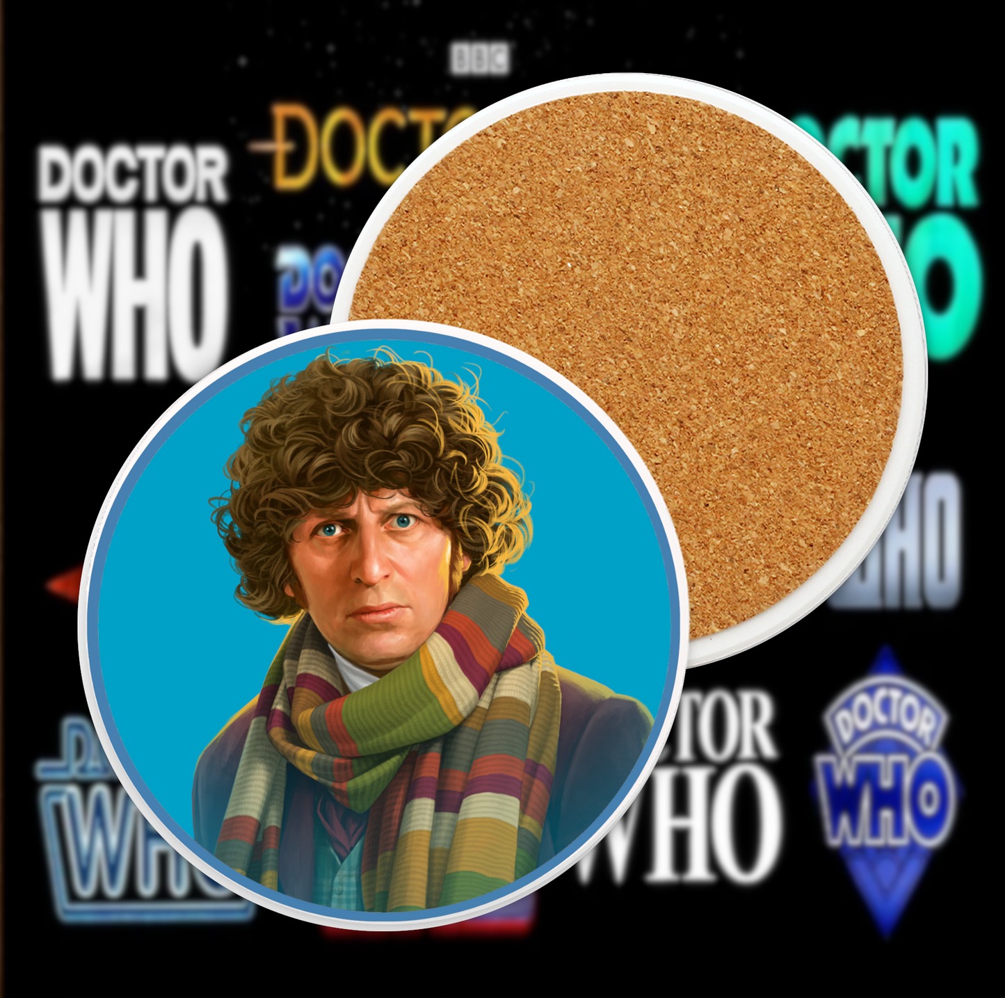 4th Doctor Ceramic Coaster Collection