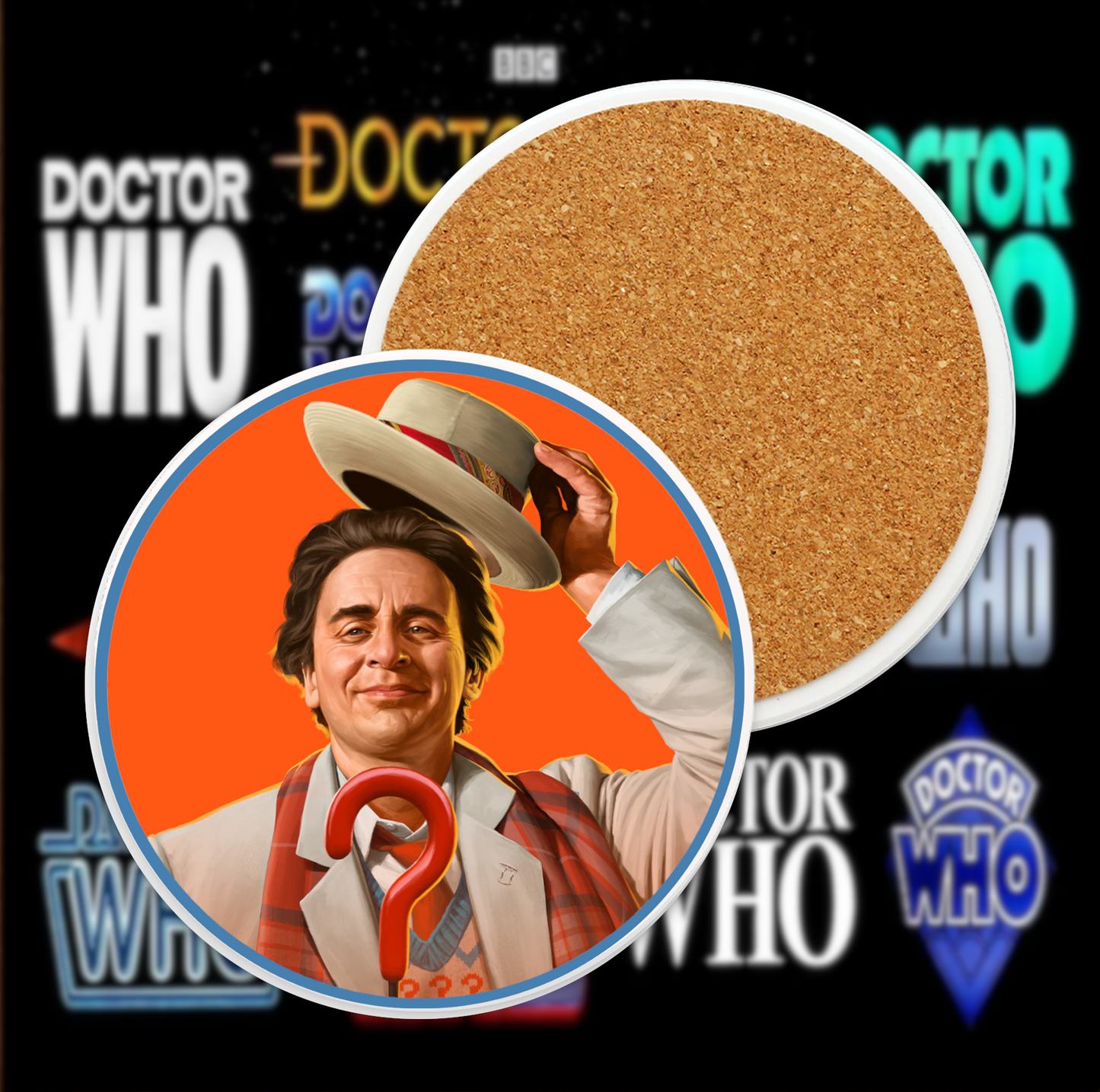 7th Doctor Ceramic Coaster Collection