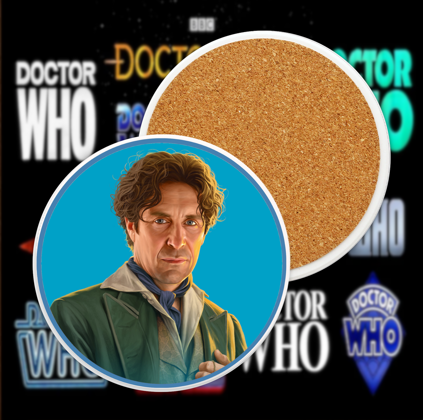 8th Doctor Ceramic Coaster Collection