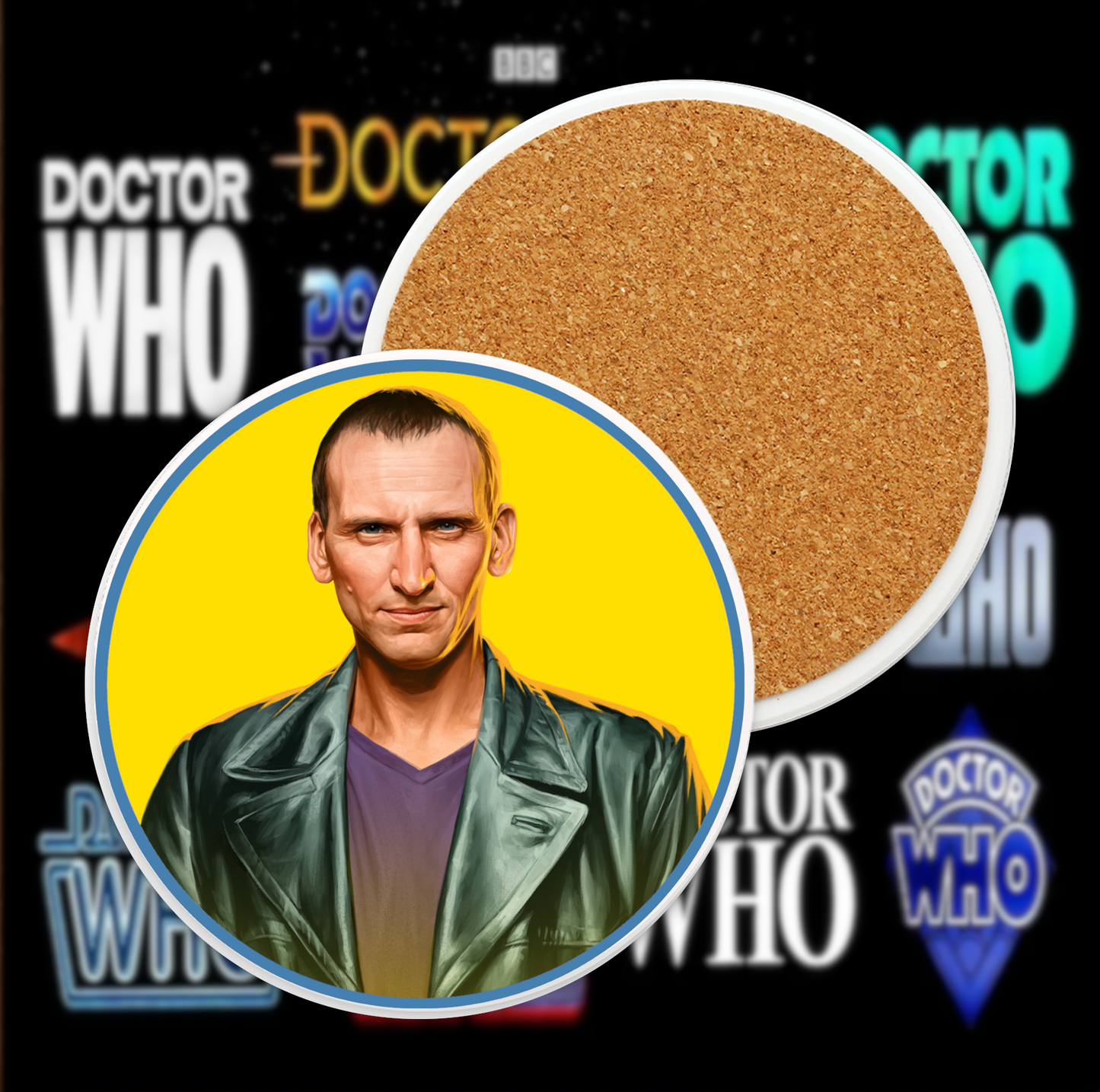 9th Doctor Ceramic Coaster Collection