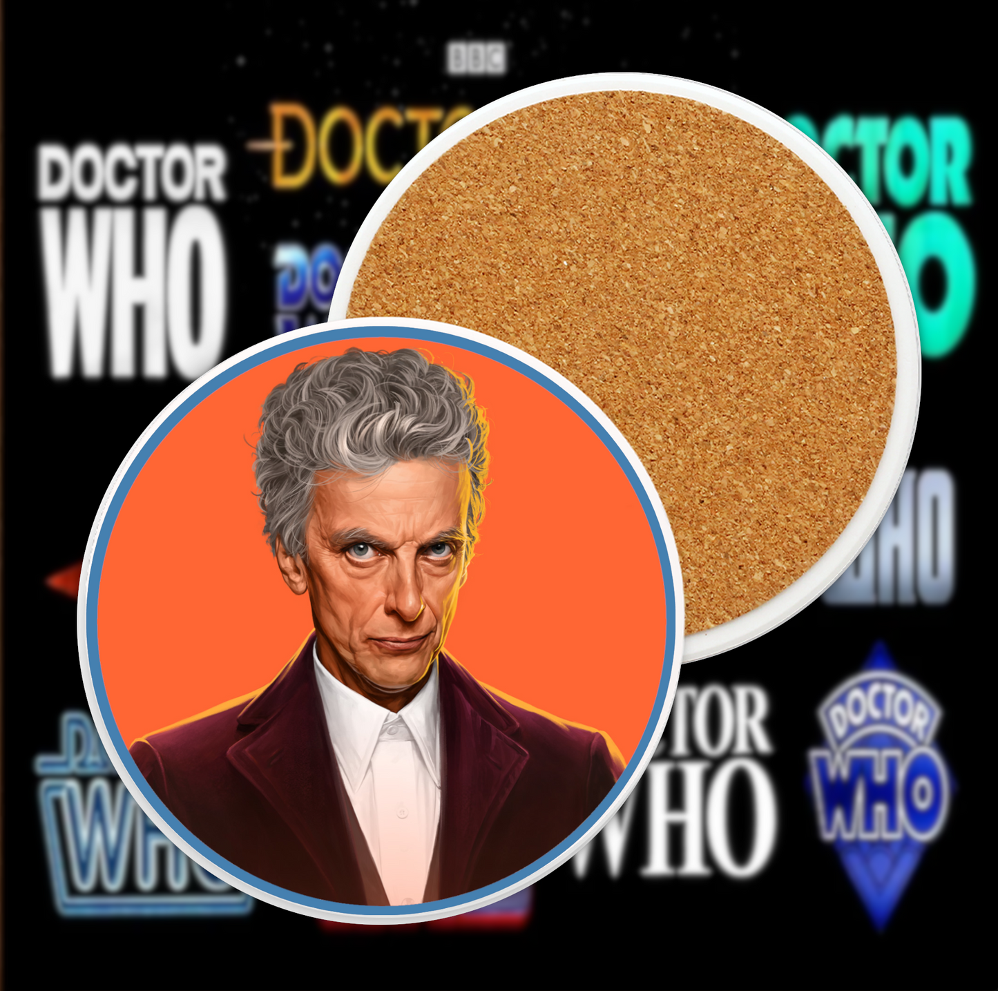 12th Doctor Ceramic Coaster Collection