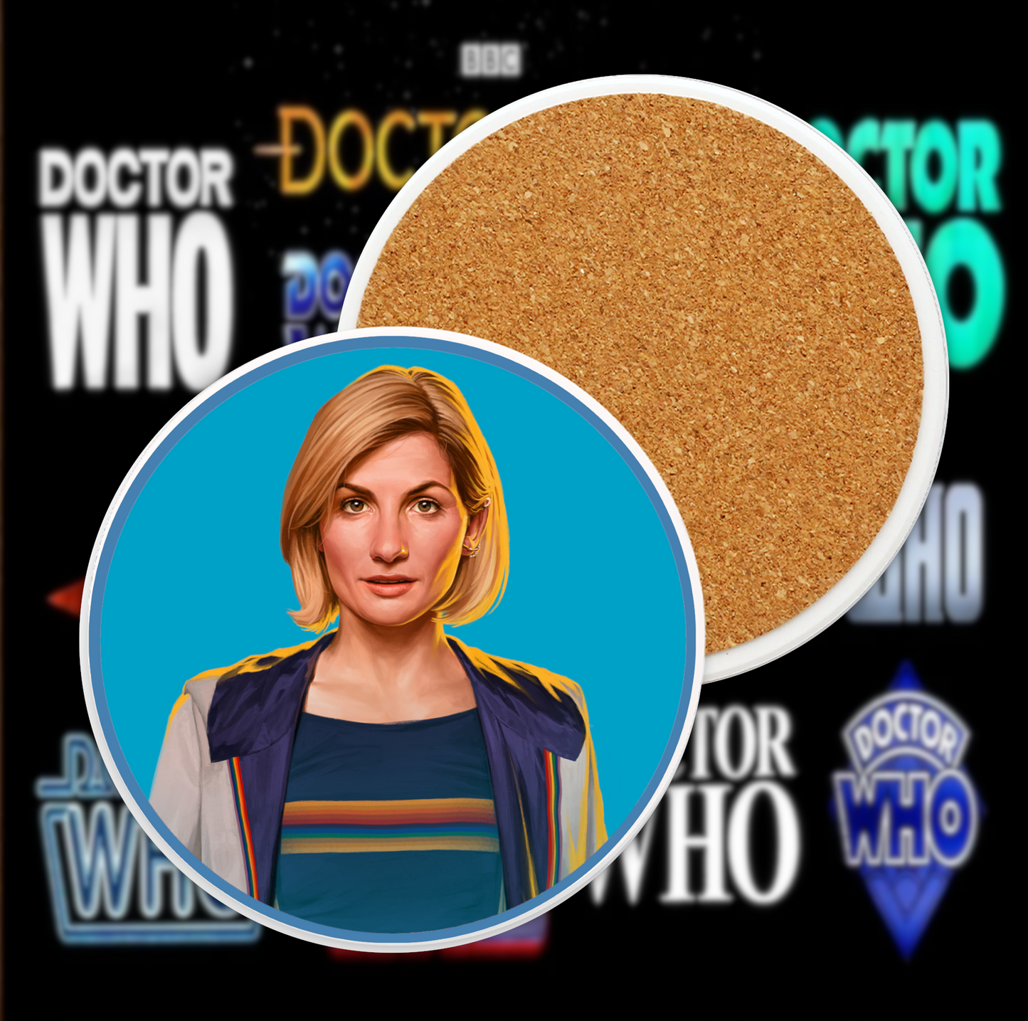 13th Doctor Ceramic Coaster Collection