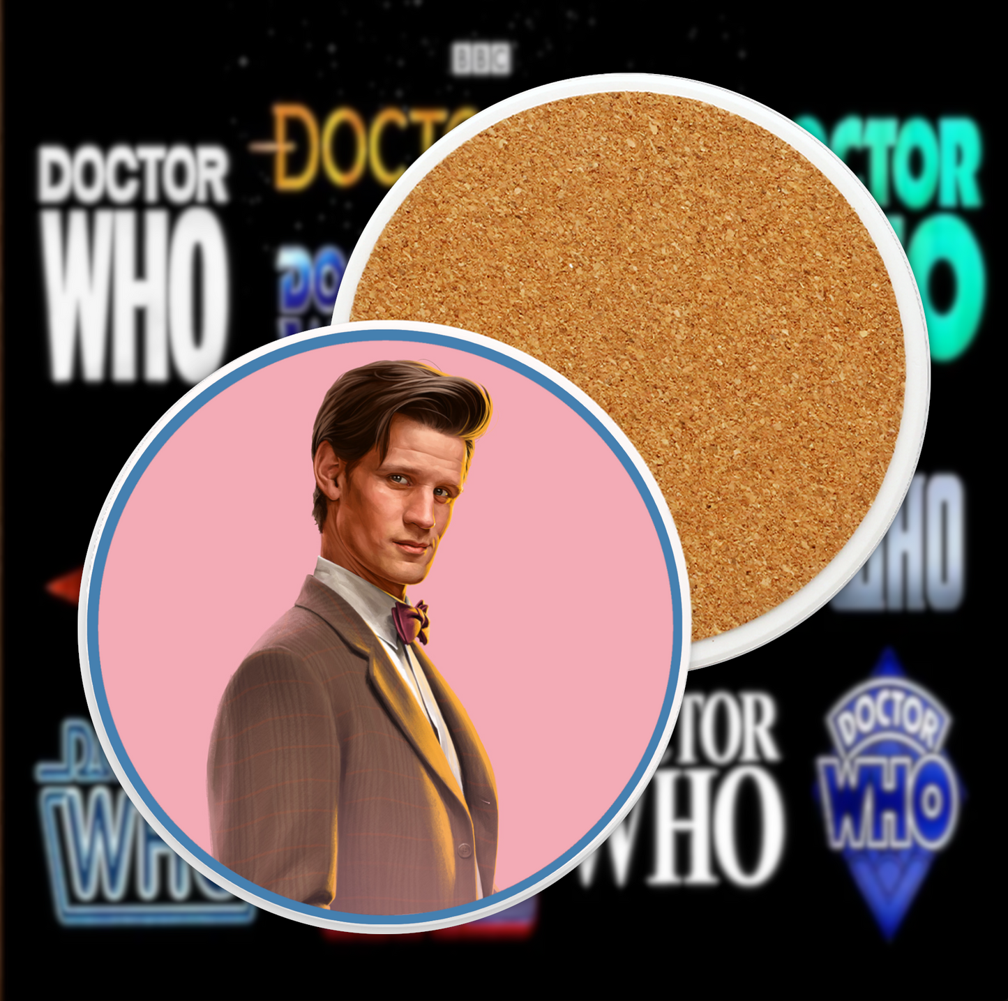 11th Doctor Ceramic Coaster Collection