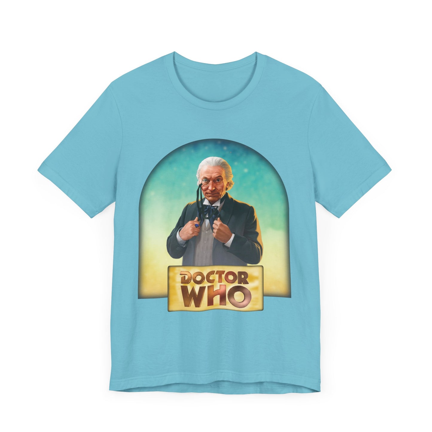 1st Doctor (William Hartnell) and Doctor Who logo.