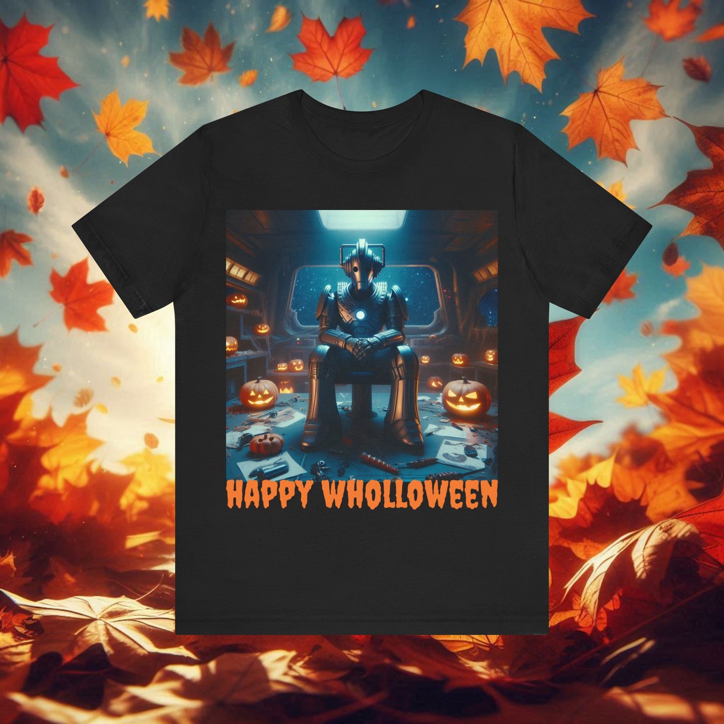 Happy Wholloween Cyberman with no candy T-shirt