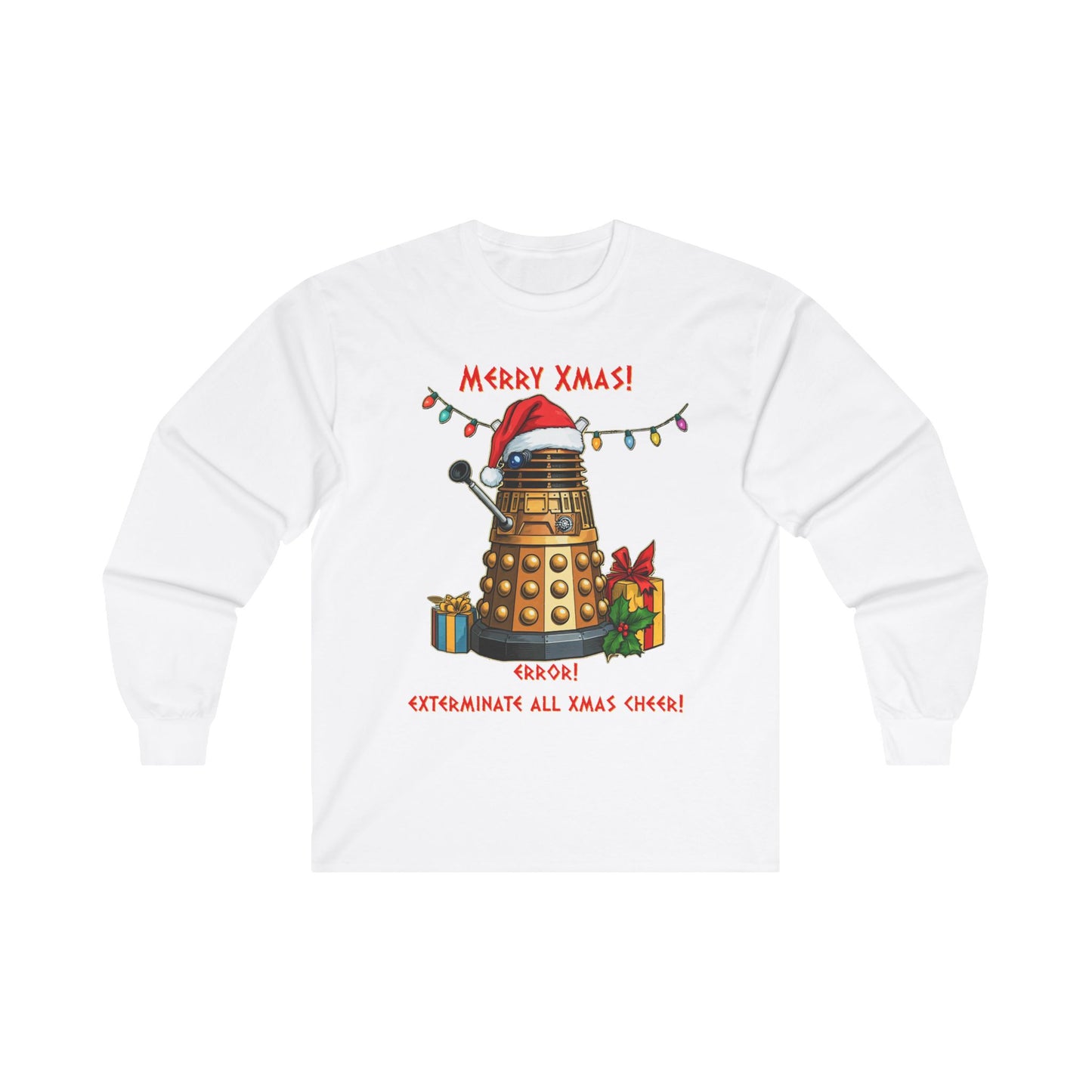 Very Confused Xmas Dalek Long Sleeve T-shirt