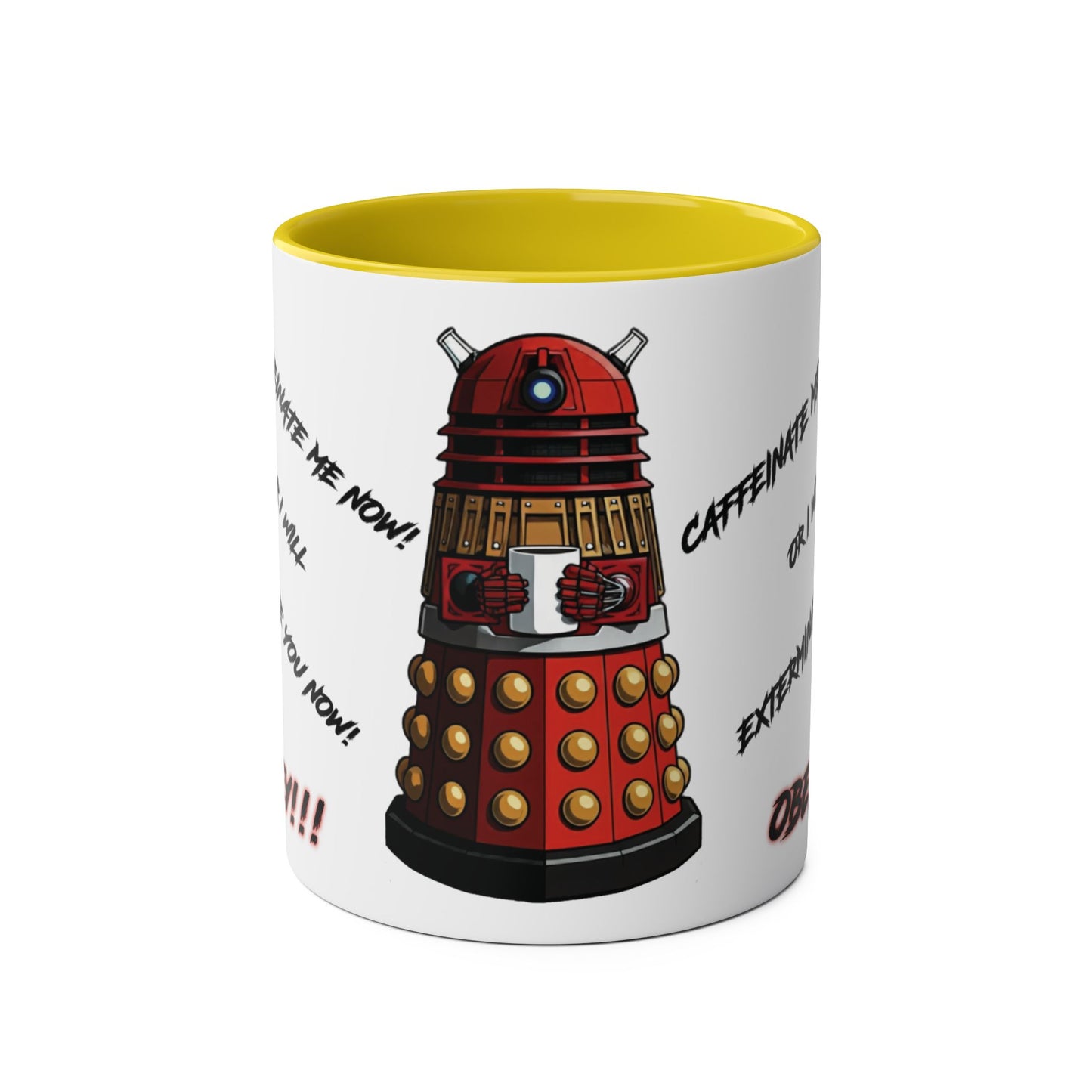 Dalek No.13 CAFFEINATE! Coffee Mug Collection.