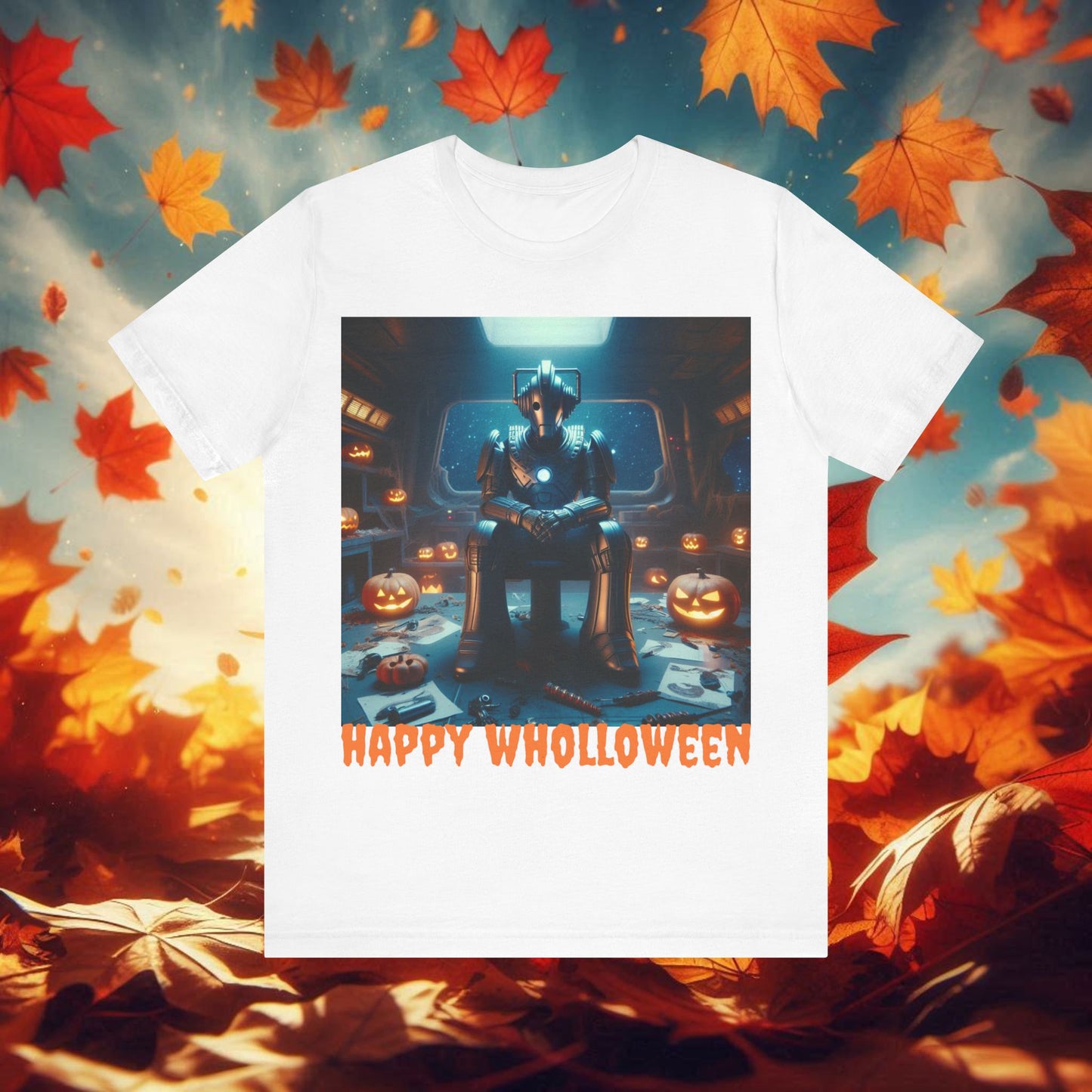 Happy Wholloween Cyberman with no candy T-shirt