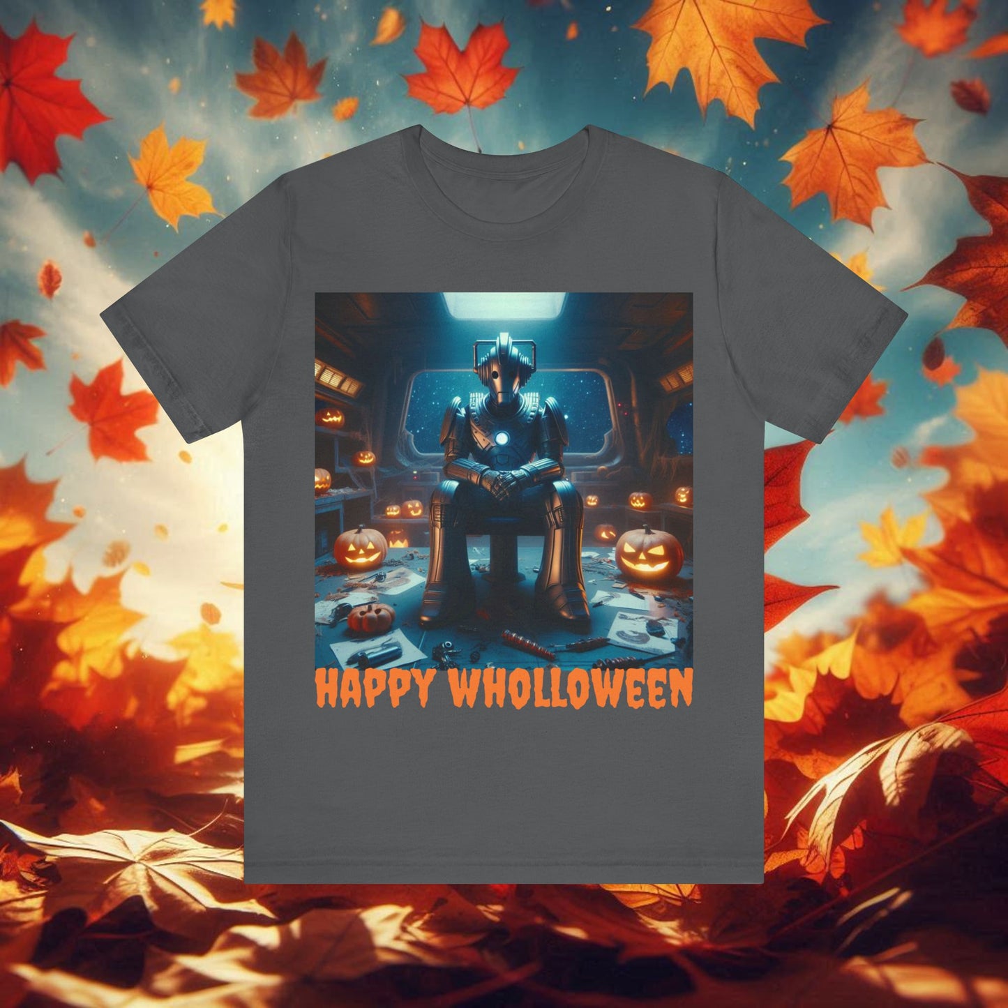 Happy Wholloween Cyberman with no candy T-shirt