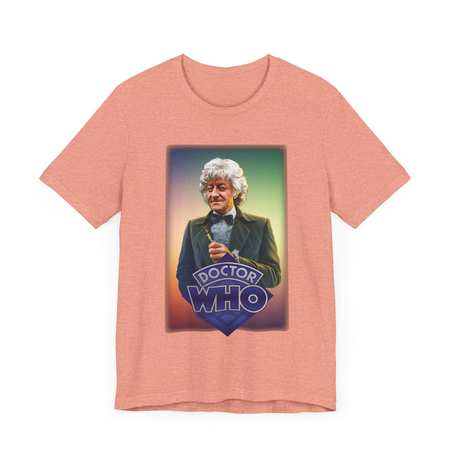 3rd Doctor (John Pertwee) and Doctor Who logo.