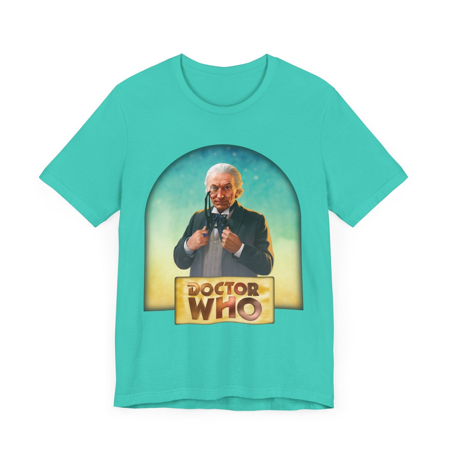 1st Doctor (William Hartnell) and Doctor Who logo.