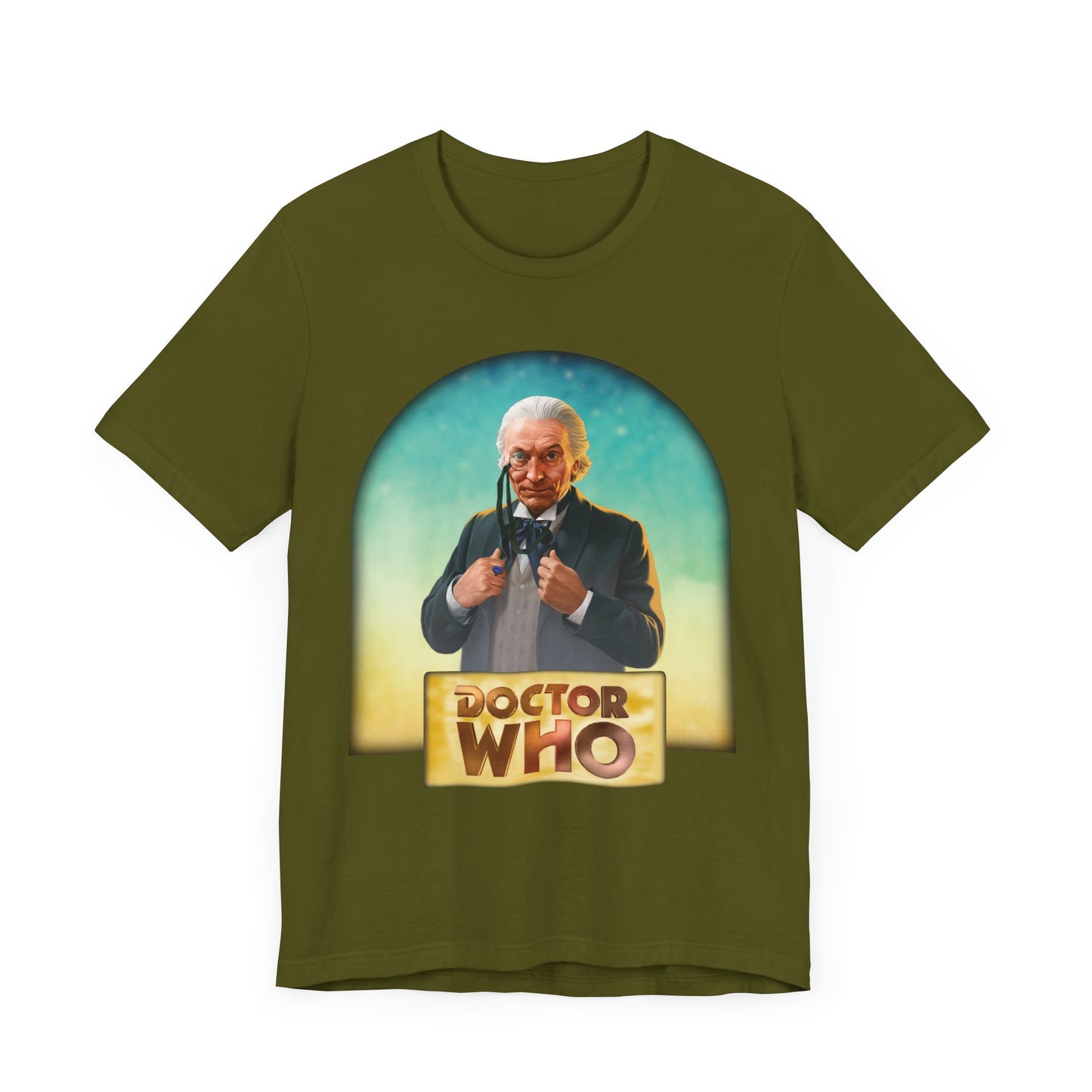 1st Doctor (William Hartnell) and Doctor Who logo.