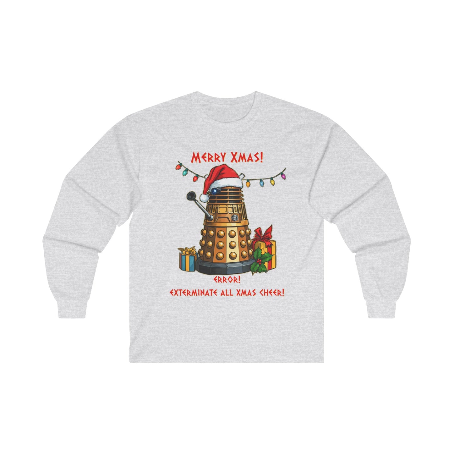 Very Confused Xmas Dalek Long Sleeve T-shirt