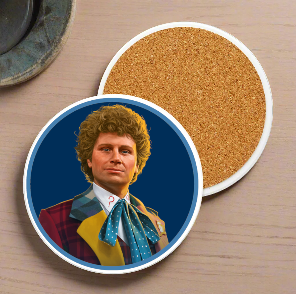 6th Doctor Ceramic Coaster Collection