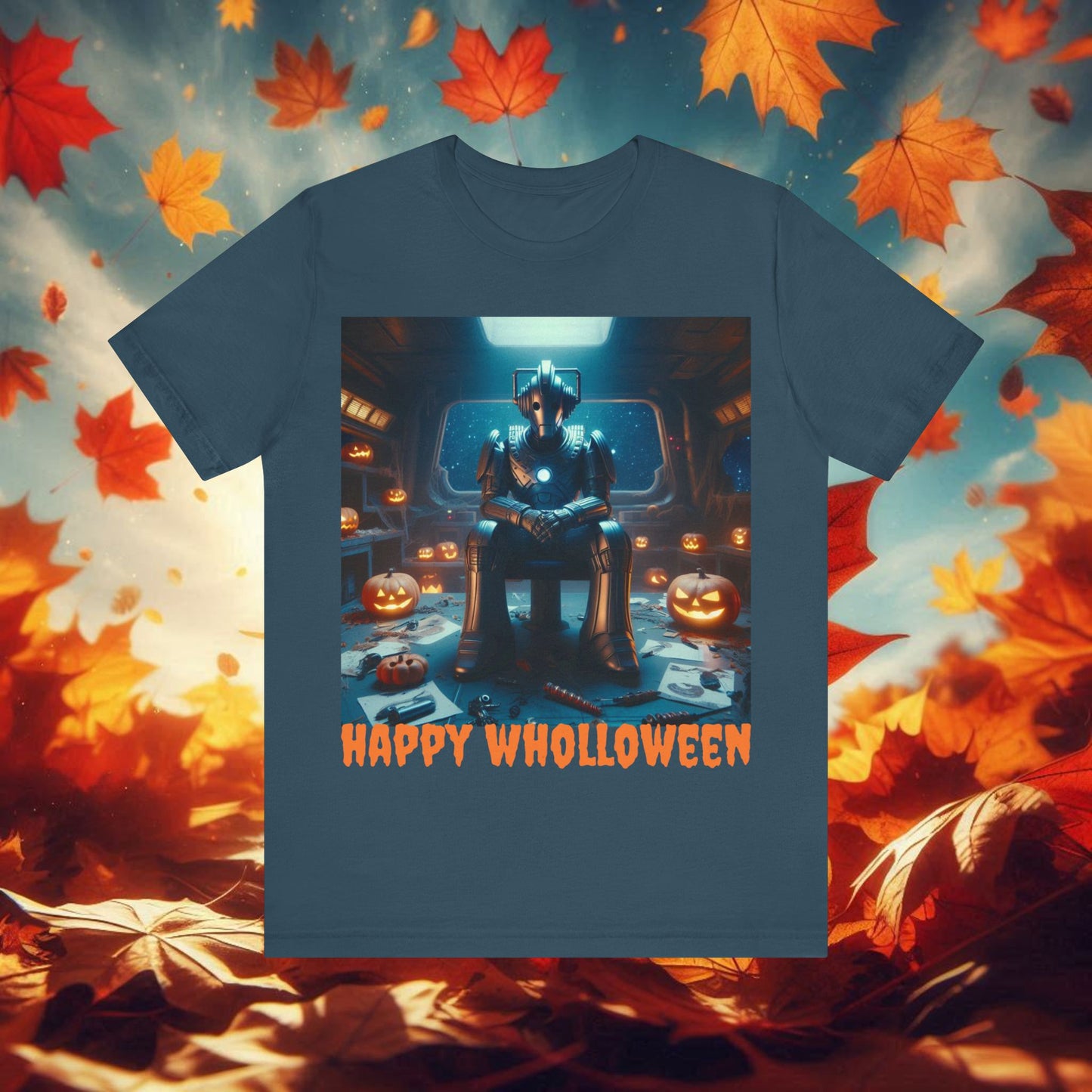 Happy Wholloween Cyberman with no candy T-shirt