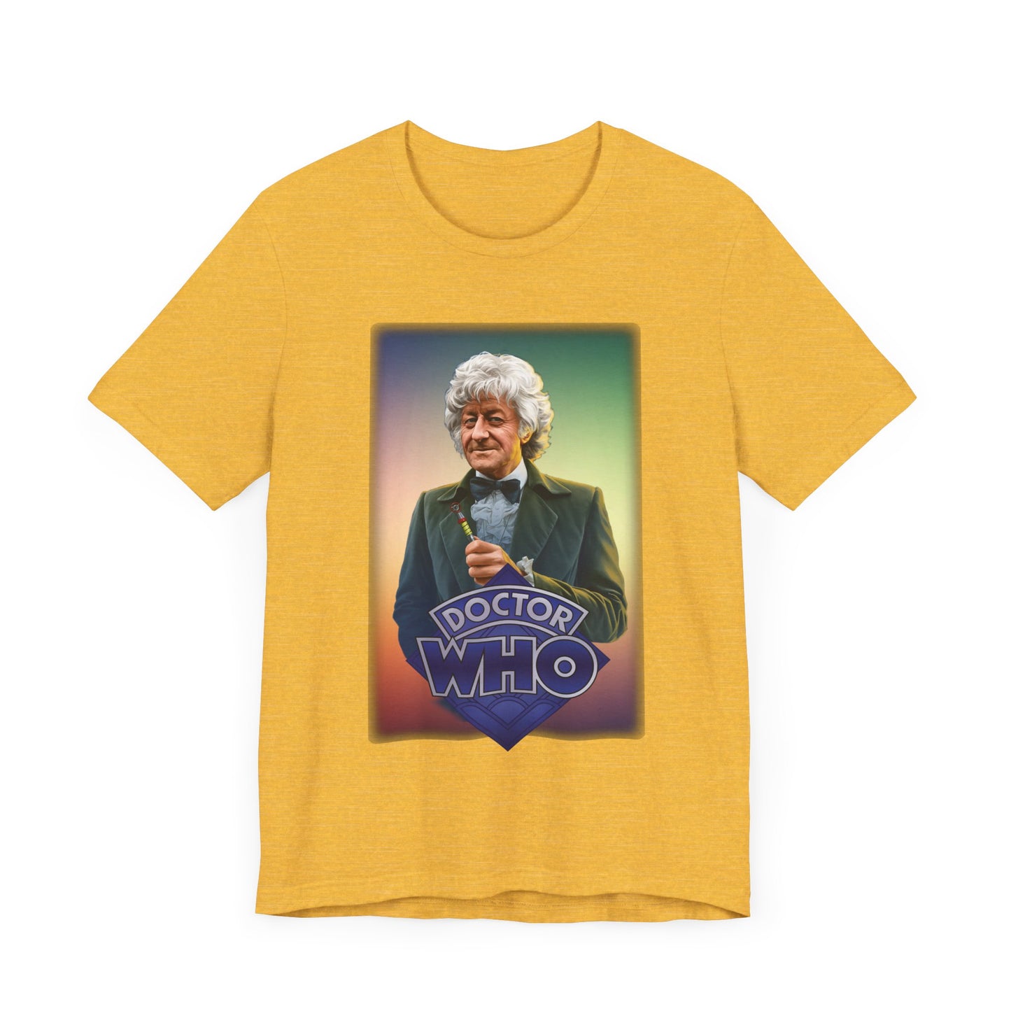 3rd Doctor (John Pertwee) and Doctor Who logo.