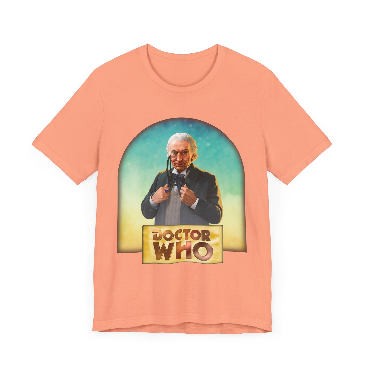 1st Doctor (William Hartnell) and Doctor Who logo.