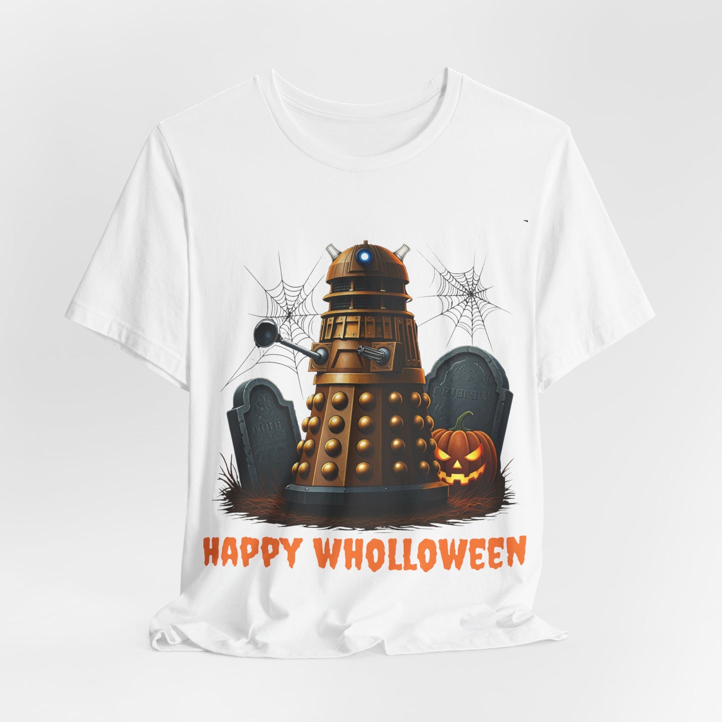 Happy Wholloween Dalek in a graveyard, I know, I know... T-shirt