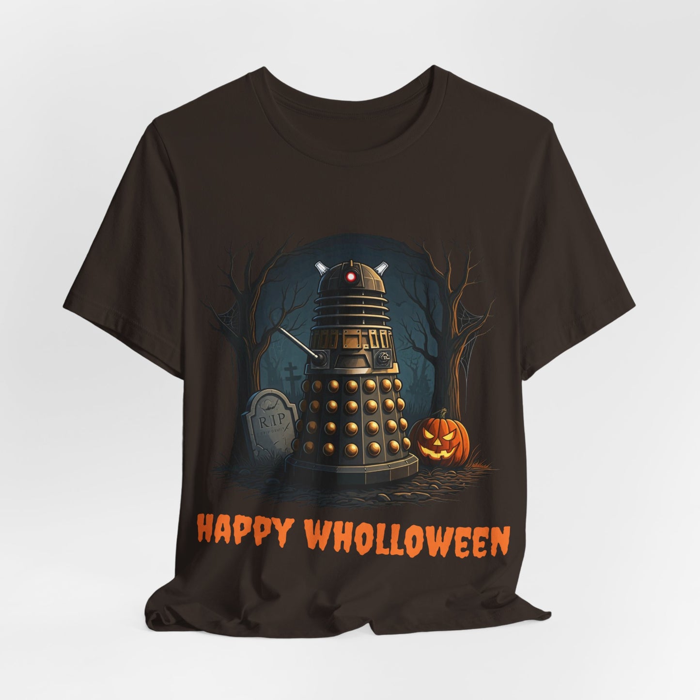 Happy Wholloween Dalek in a graveyard, I know, I know... T-shirt 2