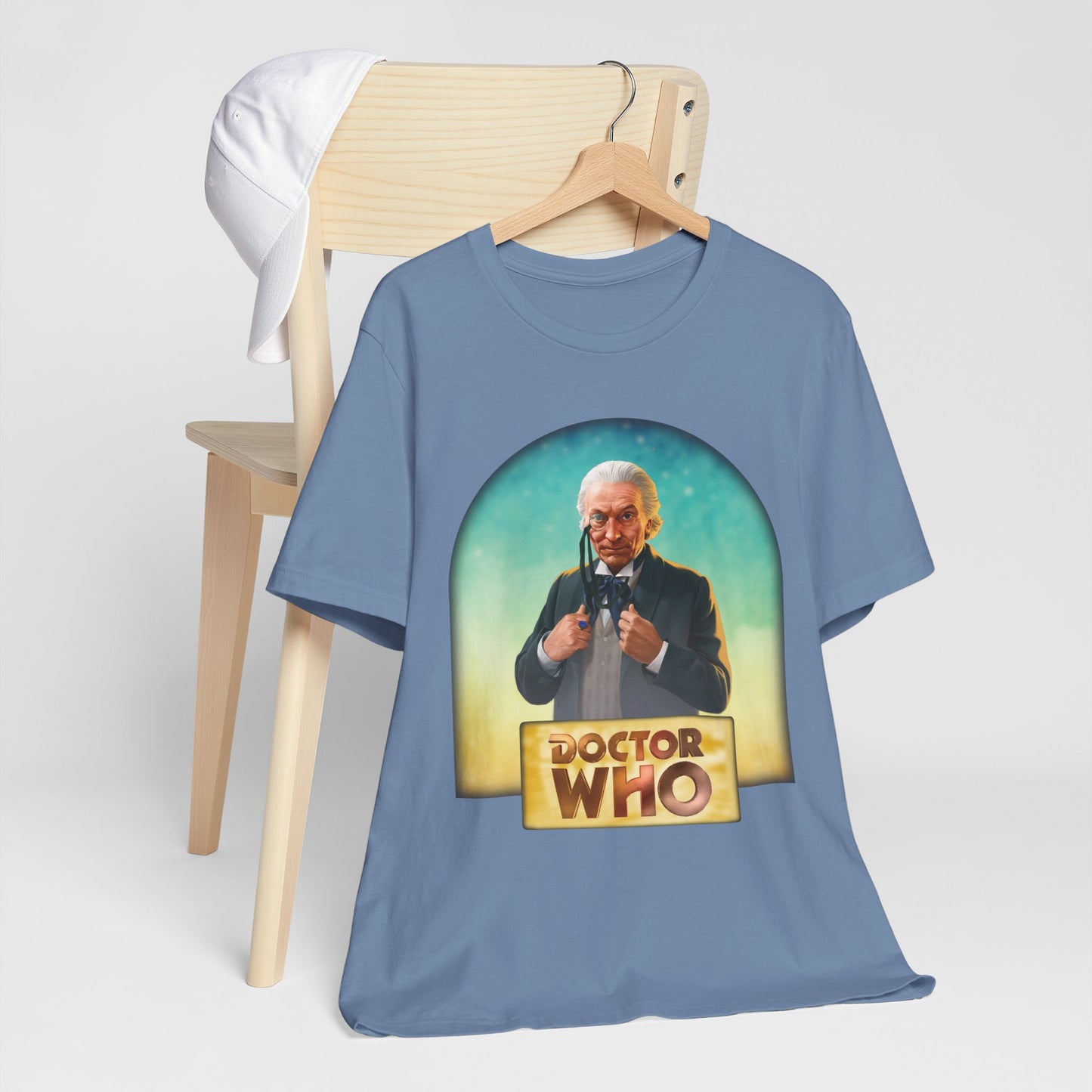 1st Doctor (William Hartnell) and Doctor Who logo.